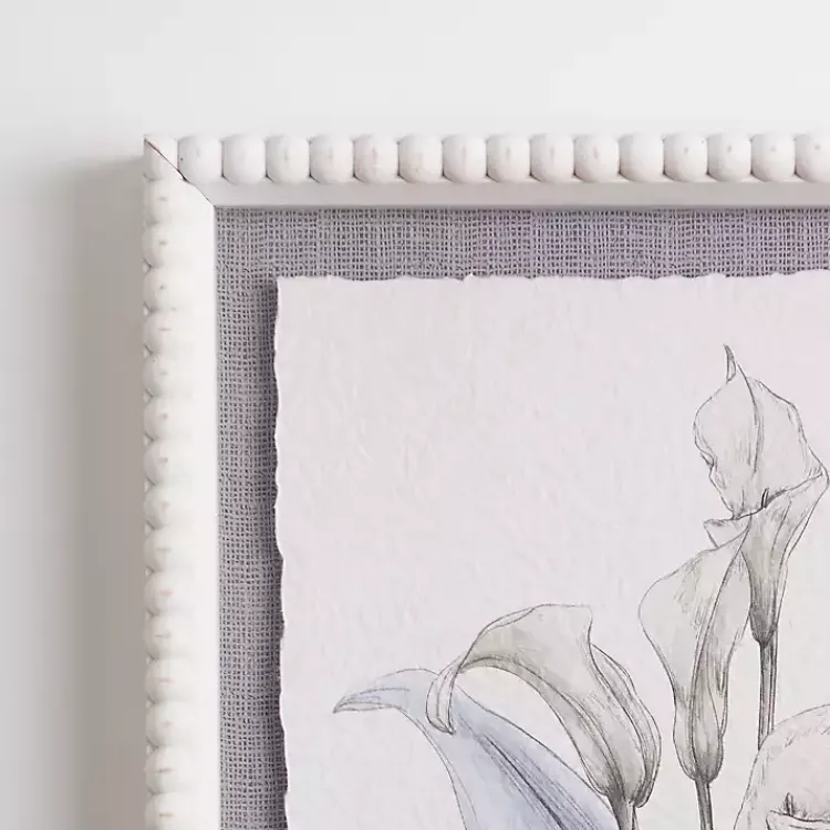 Framed Art-Kirklands Home Antique Blue Floral Framed Art Prints, Set of 2