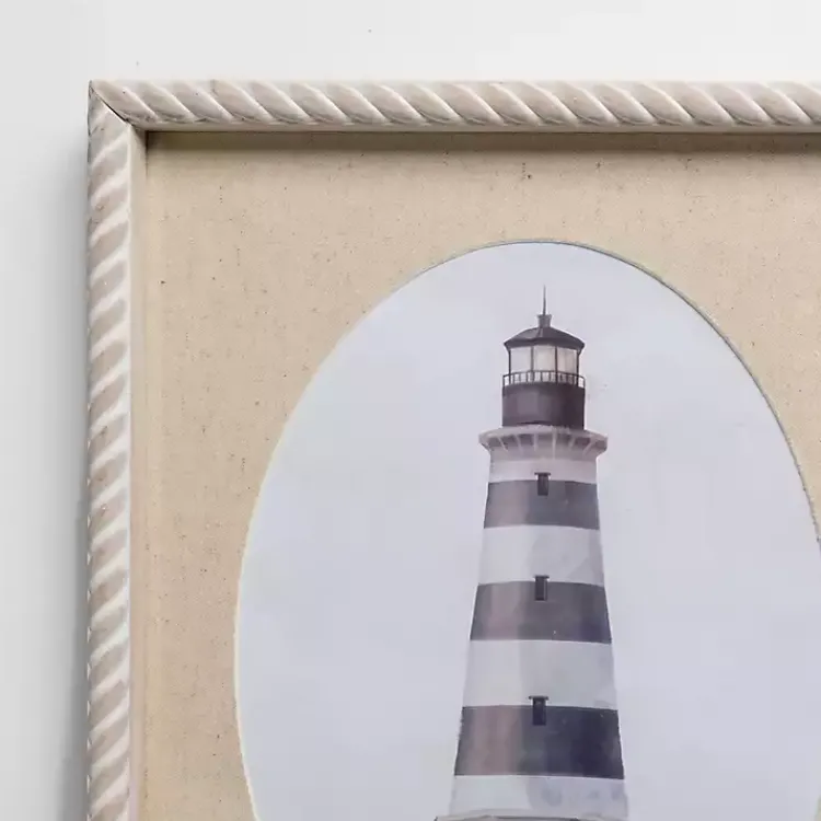 Framed Art-Kirklands Home Striped Lighthouse Framed Art Prints, Set of 2