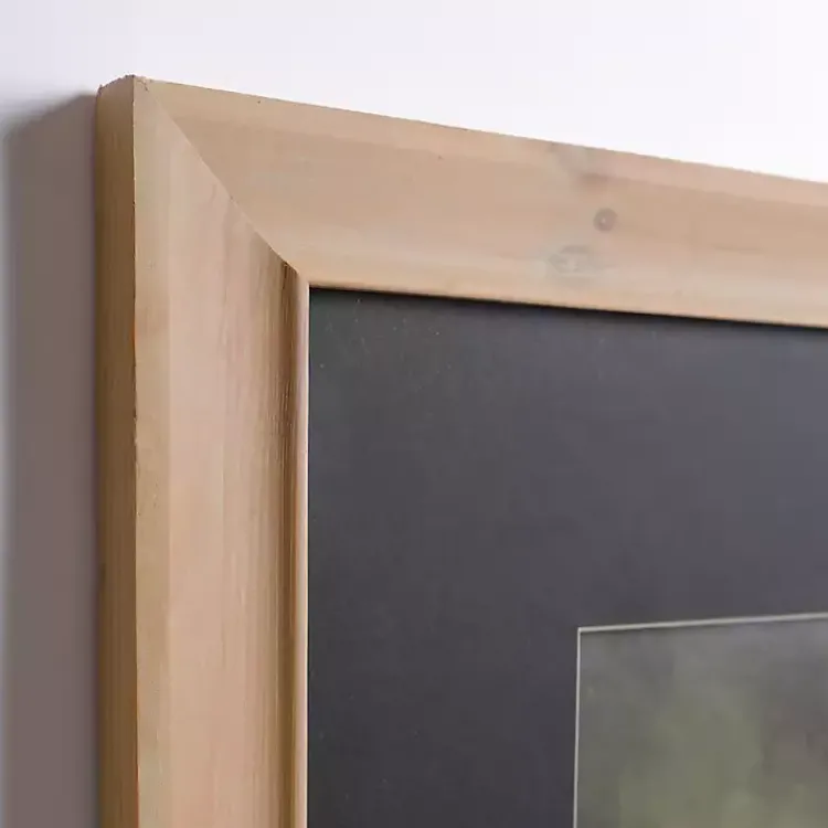 Framed Art-Kirklands Home Barn Landscape Black Mat Framed Art Print