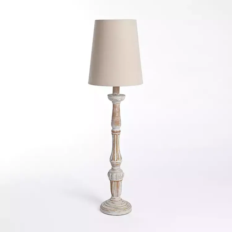 Buffet Lamps-Kirklands Home Natural Whitewashed Buffet Lamp Tan
