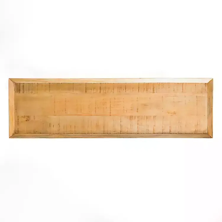 Console Tables-Kirklands Home Natural Wood Hughes Console Table Tan