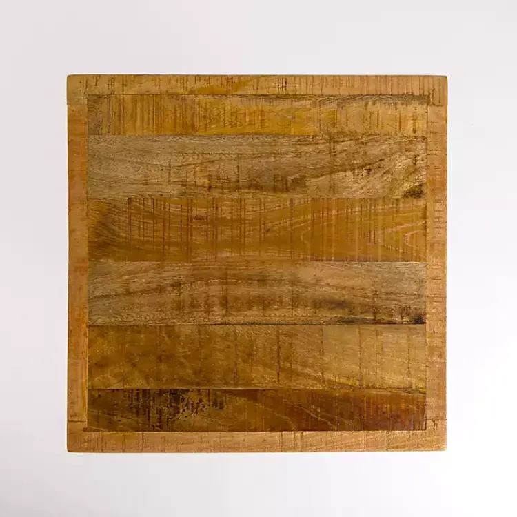 Accent & End Tables-Kirklands Home Mango Wood Storage Basket Side Table