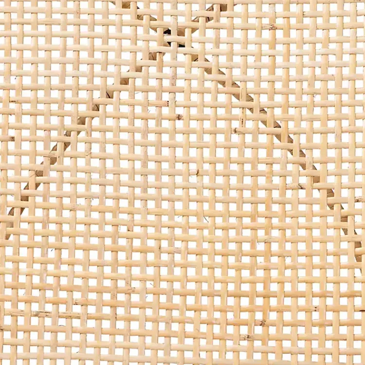 Dining Chairs-Kirklands Home Wood and Rat Flared Dining Chairs, Set of 2 Tan