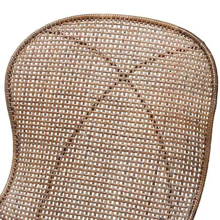 Dining Chairs-Kirklands Home Graywashed Rattan Dining Chairs, Set of 2 Brown