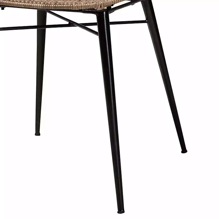 Dining Chairs-Kirklands Home Graywashed Rattan Dining Chairs, Set of 2 Brown