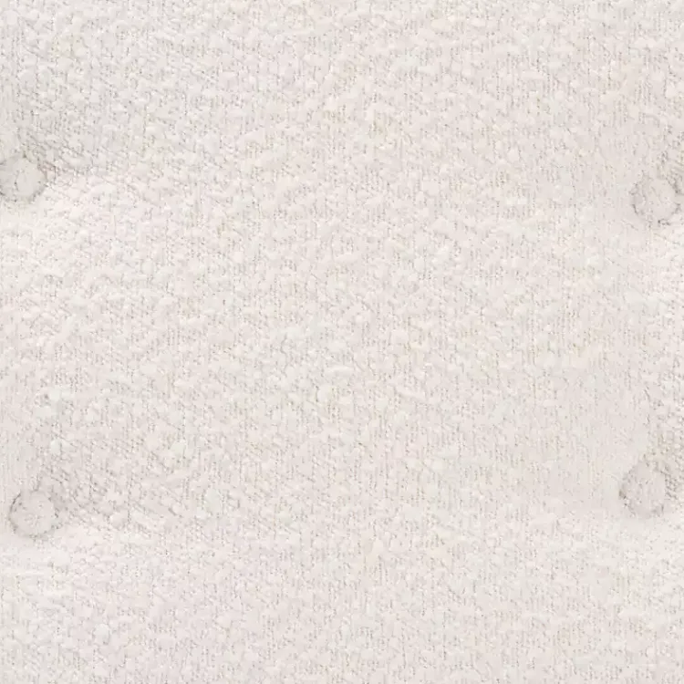 Benches & Ottomans-Kirklands Home Mid-Century Modern Boucle Angled Bench White