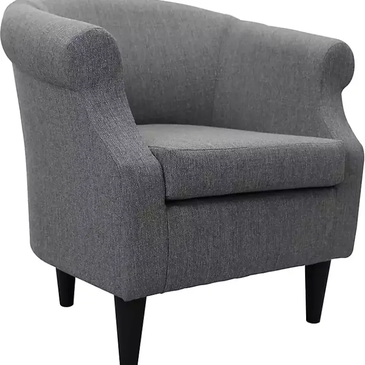 Accent Chairs-Kirklands Home Granite Lorie Accent Chair Gray