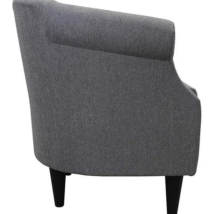 Accent Chairs-Kirklands Home Granite Lorie Accent Chair Gray