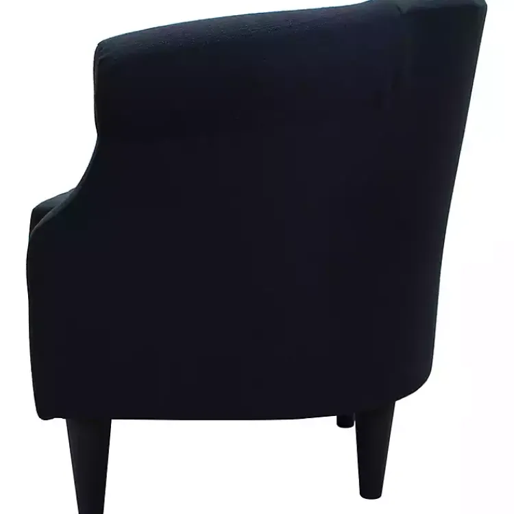 Accent Chairs-Kirklands Home Navy Rounded Accent Chair Blue