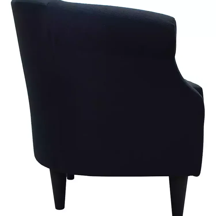 Accent Chairs-Kirklands Home Navy Rounded Accent Chair Blue