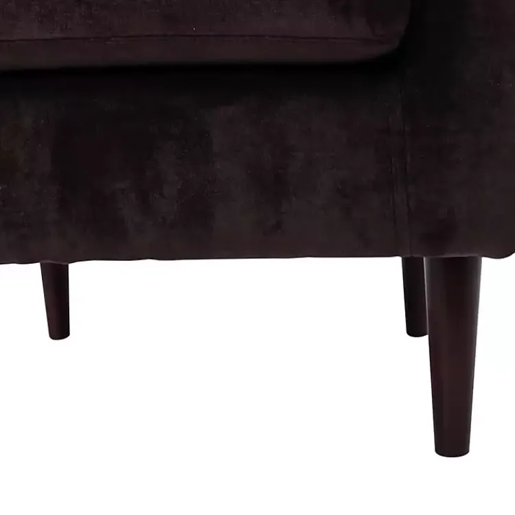 Accent Chairs-Kirklands Home Ellen Rolled Arms Accent Chair Brown