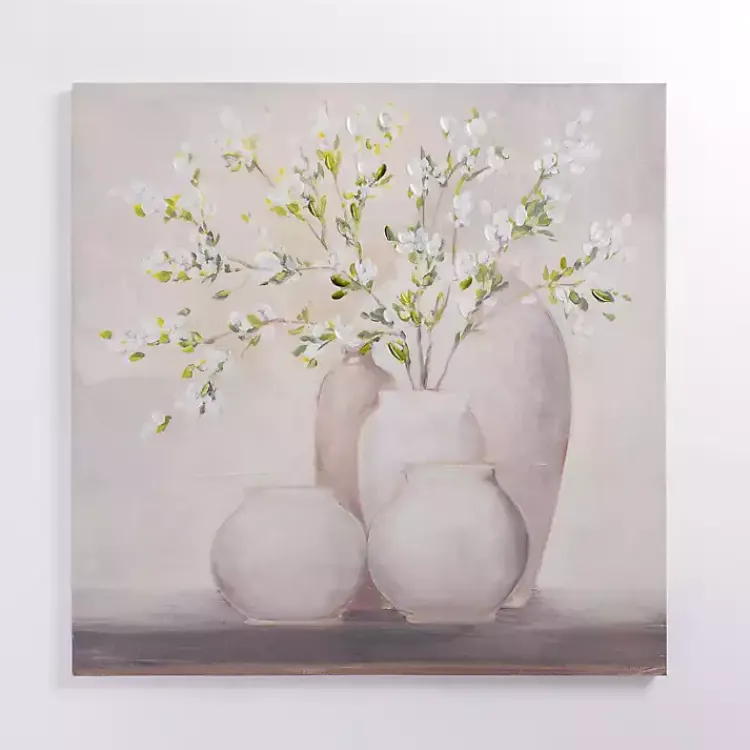 Canvas Art-Kirklands Home Spring Still Life Canvas Art Print Gray
