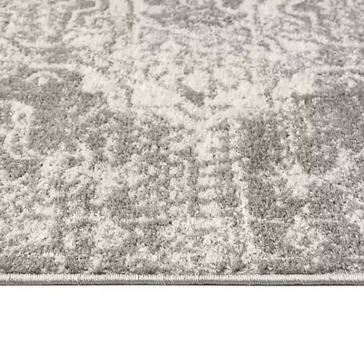 Area Rugs-Kirklands Home Distressed Medallion Area Rug, 5x7 Gray