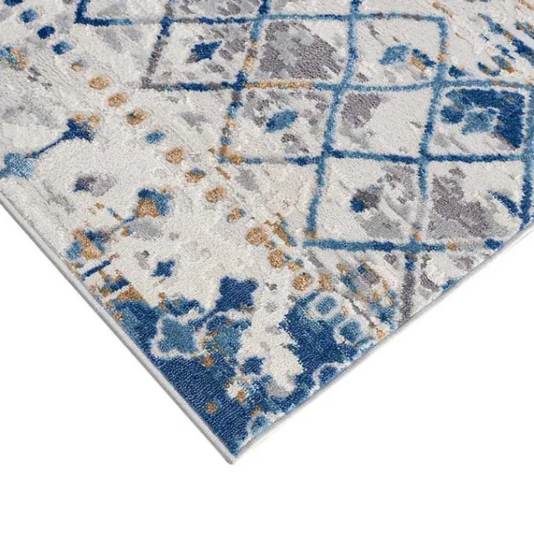 Area Rugs-Kirklands Home Moroccan Area Rug, 5x7 Blue