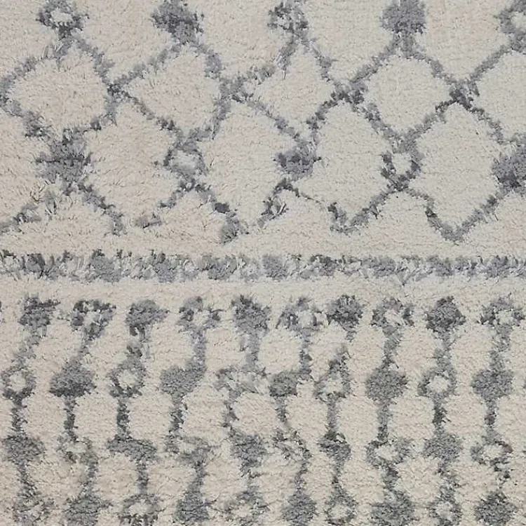 Area Rugs-Kirklands Home Diamond Runner Gray