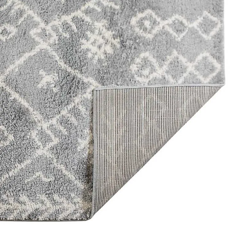 Area Rugs-Kirklands Home Geometric Area Rug, 5x8 Gray