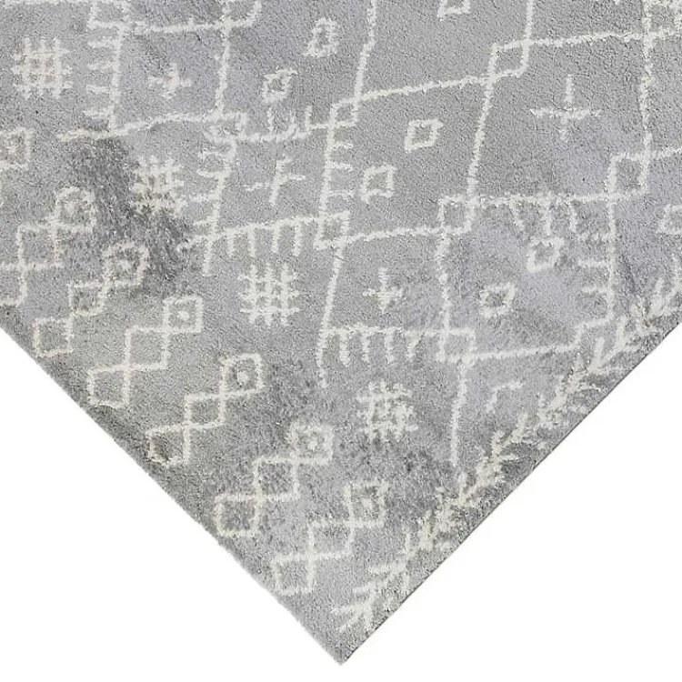 Area Rugs-Kirklands Home Geometric Area Rug, 5x8 Gray