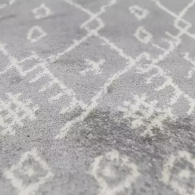 Area Rugs-Kirklands Home Geometric Runner Gray