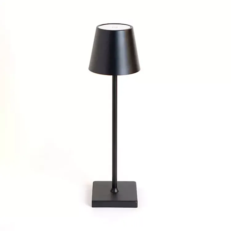 Table Lamps-Kirklands Home Metal LED Cordless Touch Lamp Black