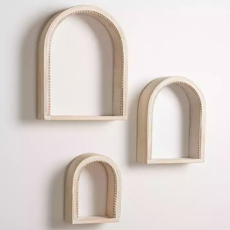 Shelves-Kirklands Home Amalie Beaded Arch Shelves, Set of 3