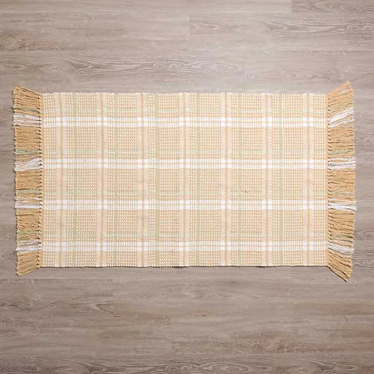 Accent Rugs-Kirklands Home Beige Jesse Plaid Scatter Rug Tan
