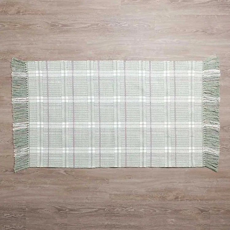 Accent Rugs-Kirklands Home Sage Jesse Plaid Scatter Rug Green