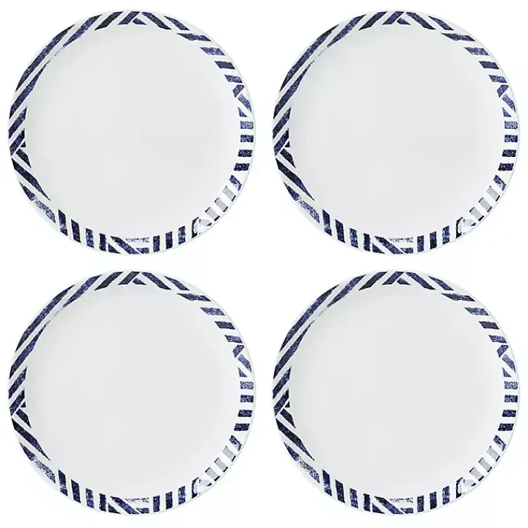 Dinnerware-Kirklands Home Blue & White Harbour 12-pc. Dinnerware Set