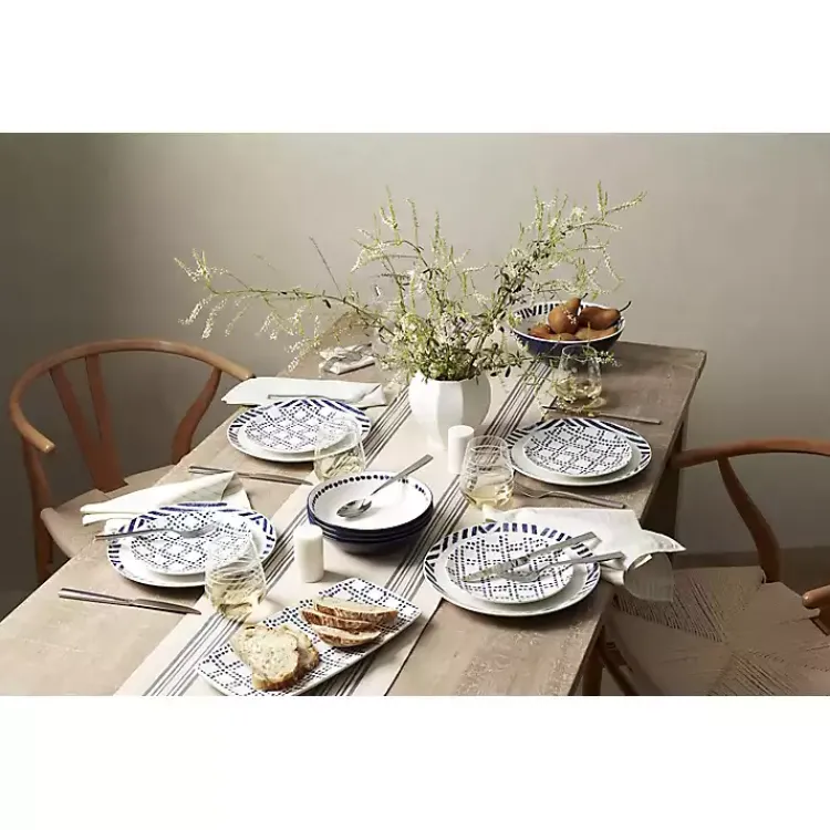 Dinnerware-Kirklands Home Blue & White Harbour 12-pc. Dinnerware Set