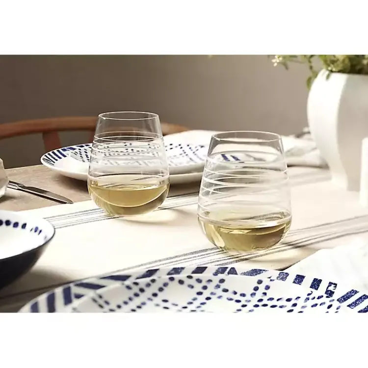 Dinnerware-Kirklands Home Blue & White Harbour 12-pc. Dinnerware Set