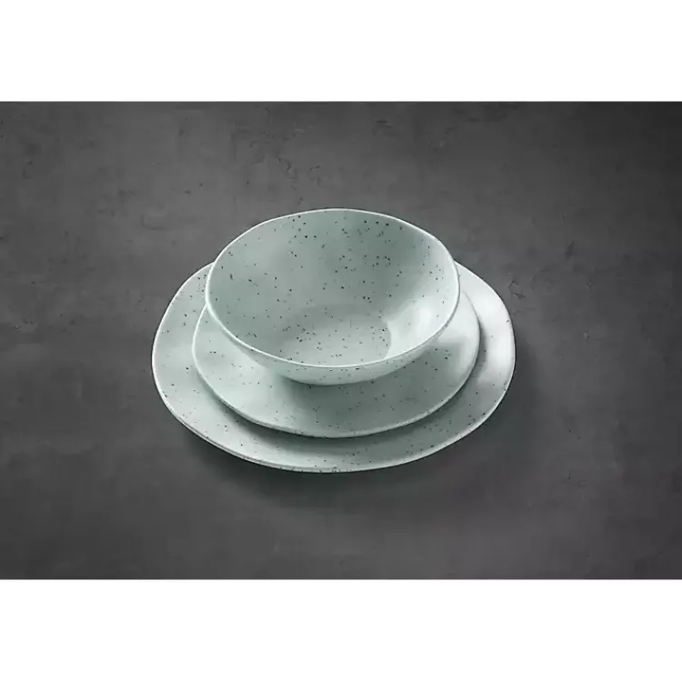 Dinnerware-Kirklands Home Mint Terrazzo 12-pc. Melamine Dinnerware Set Green