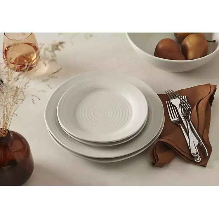 Dinnerware-Kirklands Home Ridge 12-pc. Stoneware Dinnerware Set White
