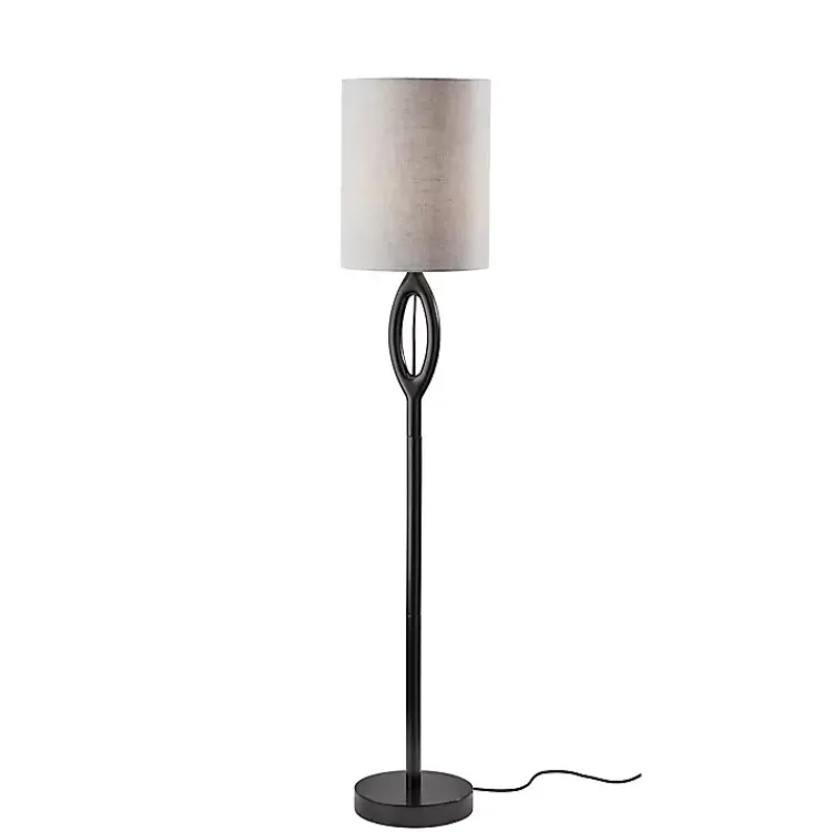 Floor Lamps-Kirklands Home Black Mayfair Open Floor Lamp