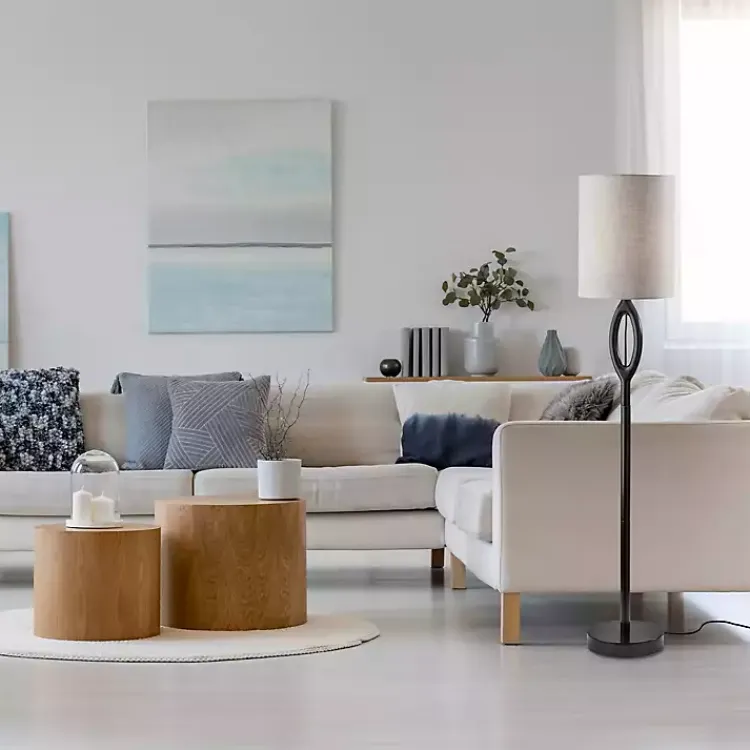 Floor Lamps-Kirklands Home Black Mayfair Open Floor Lamp