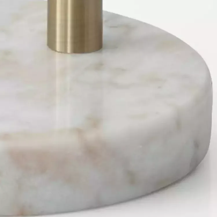 Floor Lamps-Kirklands Home Cream Bowman Arched Floor Lamp White