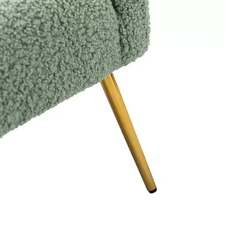 Accent Chairs-Kirklands Home Sage Contemporary Barrel Accent Chair Green