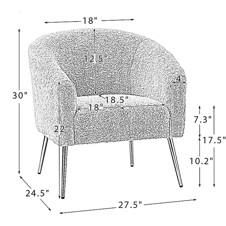 Accent Chairs-Kirklands Home Sage Contemporary Barrel Accent Chair Green