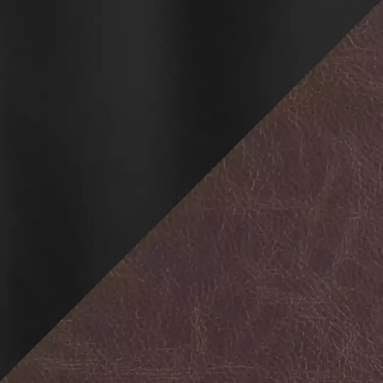 Bar Stools & Counter Height Stools-Kirklands Home Espresso Faux Leather Metal Bar Stools, Set of 2 Brown