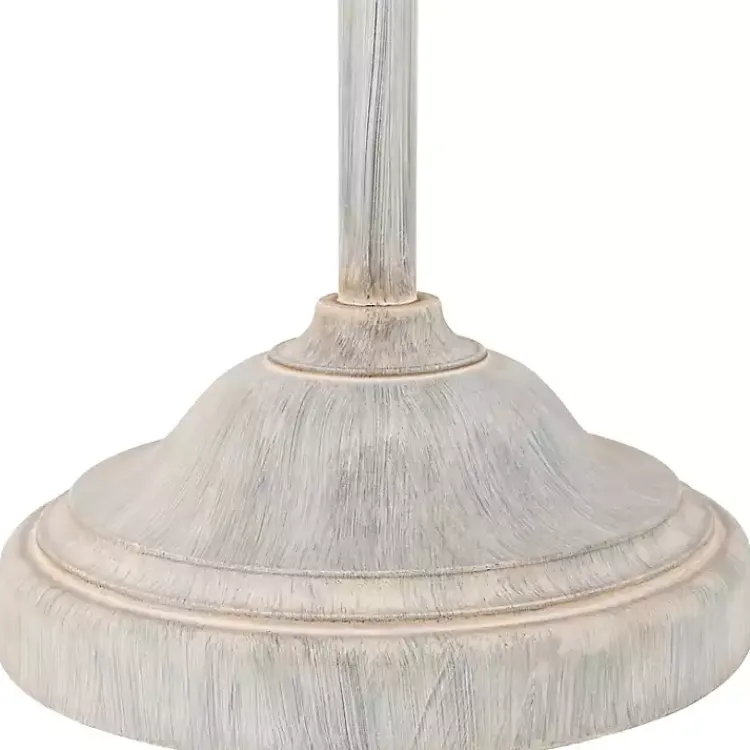 Floor Lamps-Kirklands Home Distressed Gray Hadlee Floor Lamp Tan