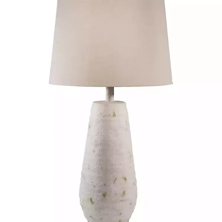 Table Lamps-Kirklands Home Cream Textured Maggie Table Lamp Tan