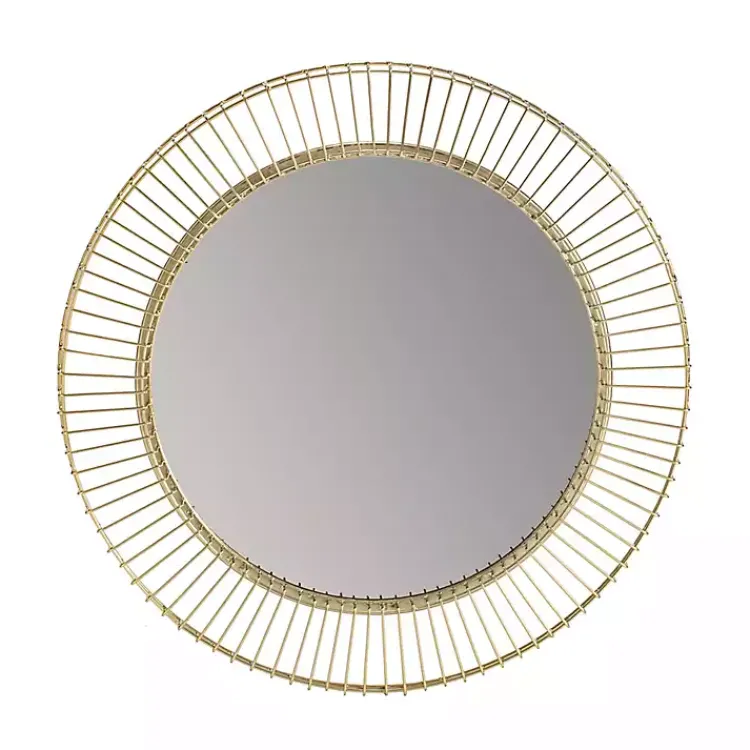 Decorative Mirrors-Kirklands Home Gold Metal Sunbeam Wall Mirror