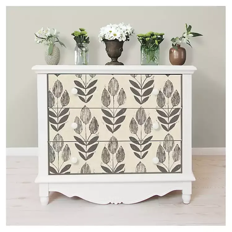 Wall Murals & Wallpaper-Kirklands Home Folk Tulip Peel and Stick Wallpaper