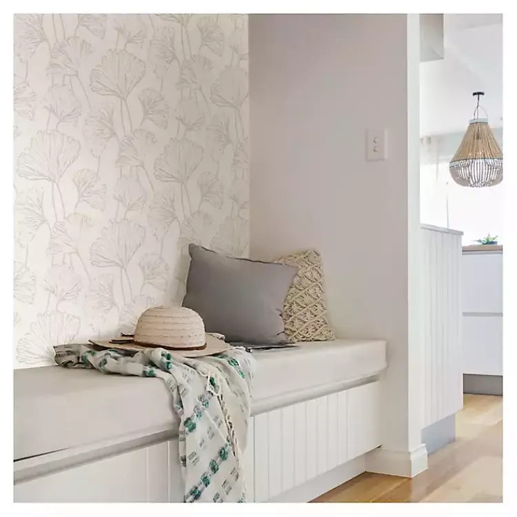 Wall Murals & Wallpaper-Kirklands Home Neutral Botanical Peel and Stick Wallpaper