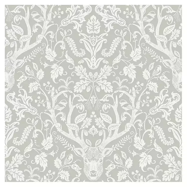 Wall Murals & Wallpaper-Kirklands Home Taupe Escape to the Forest Peel & Stick Wallpaper