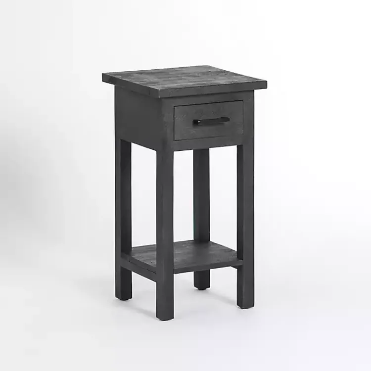 Accent & End Tables-Kirklands Home Leo Wood Accent Table Black