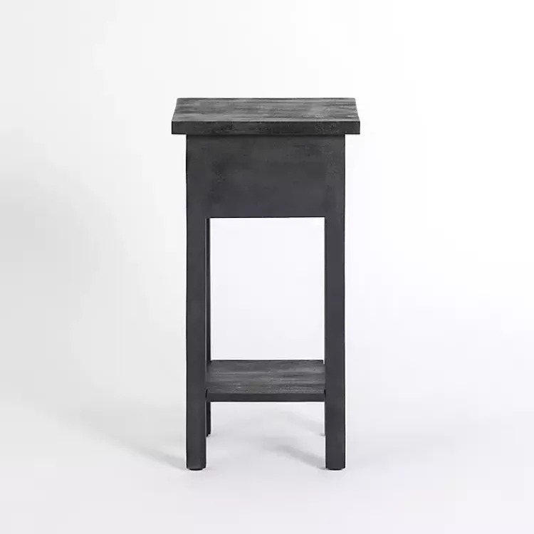Accent & End Tables-Kirklands Home Leo Wood Accent Table Black