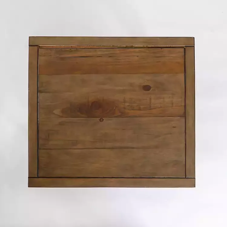 Accent & End Tables-Kirklands Home Reclaimed Wood Accent Table with Keeping Drawers Brown