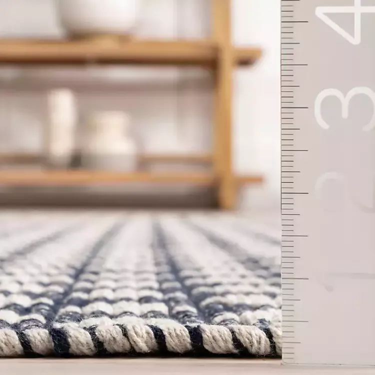 Area Rugs-Kirklands Home Dark Gray and Ivory Dainty Diamond Area Rug, 5x8