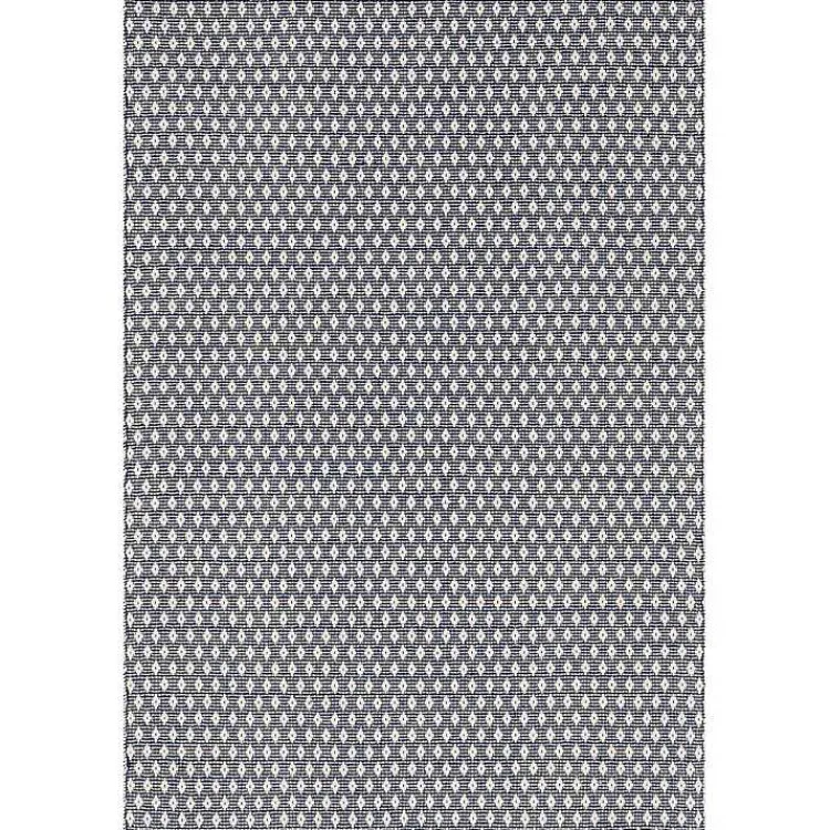 Area Rugs-Kirklands Home Dark Gray and Ivory Dainty Diamond Runner