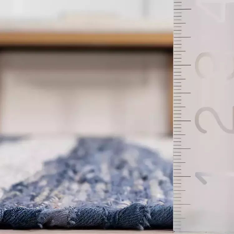 Area Rugs-Kirklands Home Blue & White Striped Indoor/Outdoor Rug, 4x6