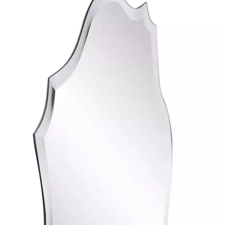 Decorative Mirrors-Kirklands Home Scalloped Rectangular Frameless Wall Mirror